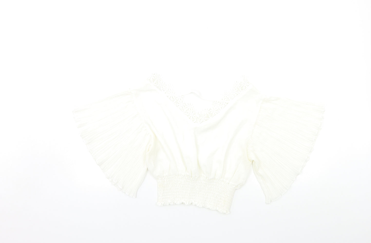 Preworn Womens White   Basic Blouse Size S