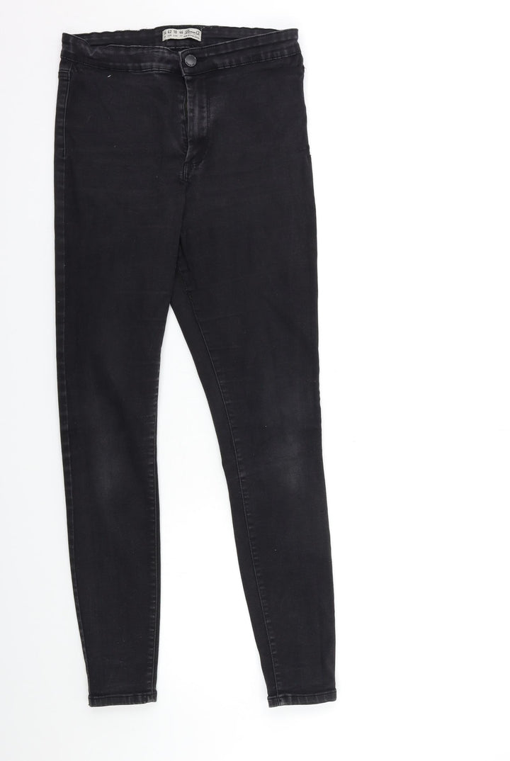 Denim & Co. Womens Black Denim Skinny Jeans Size 14 L30 in