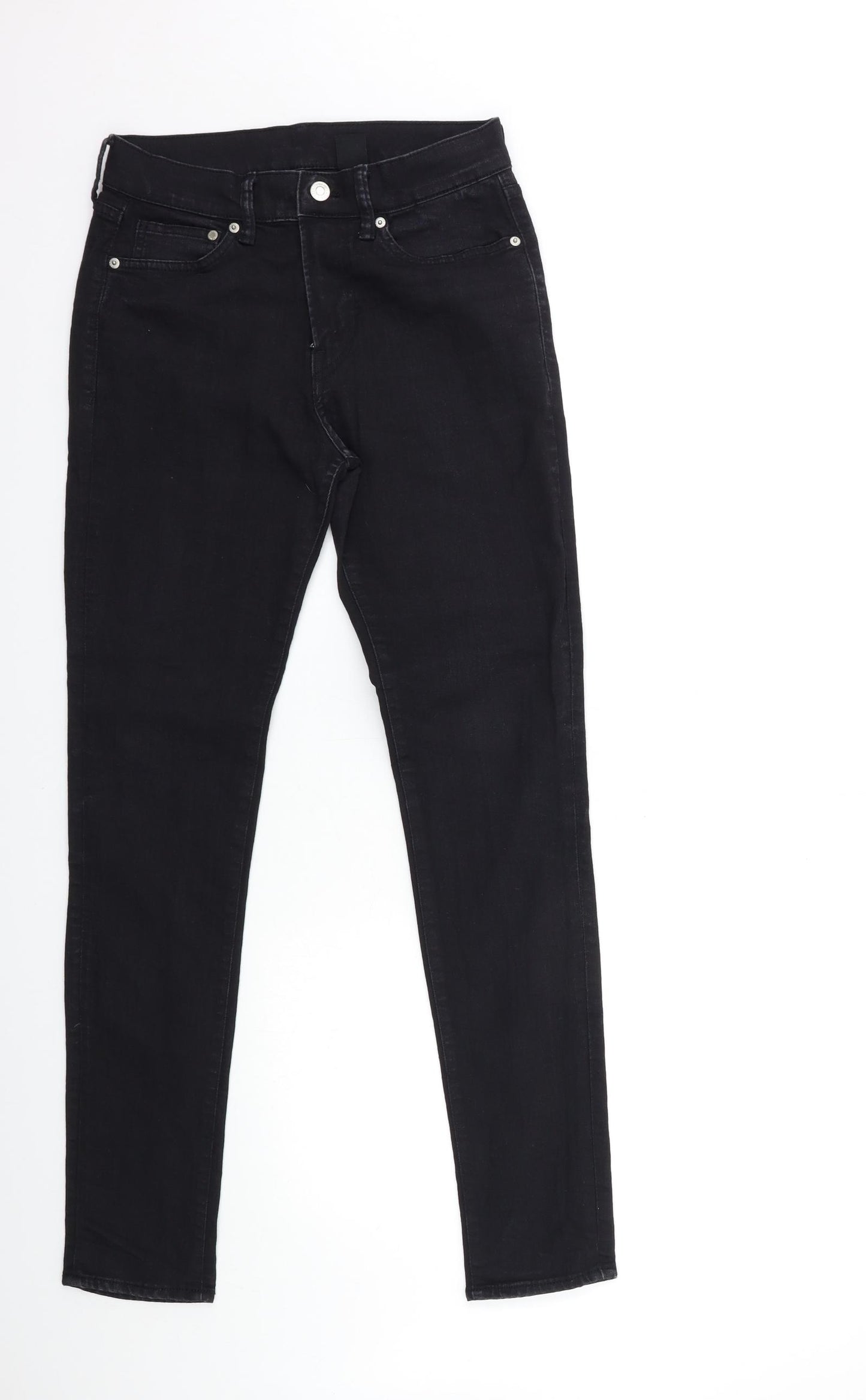 H&M Mens Black  Denim Straight Jeans Size 29 in L30 in