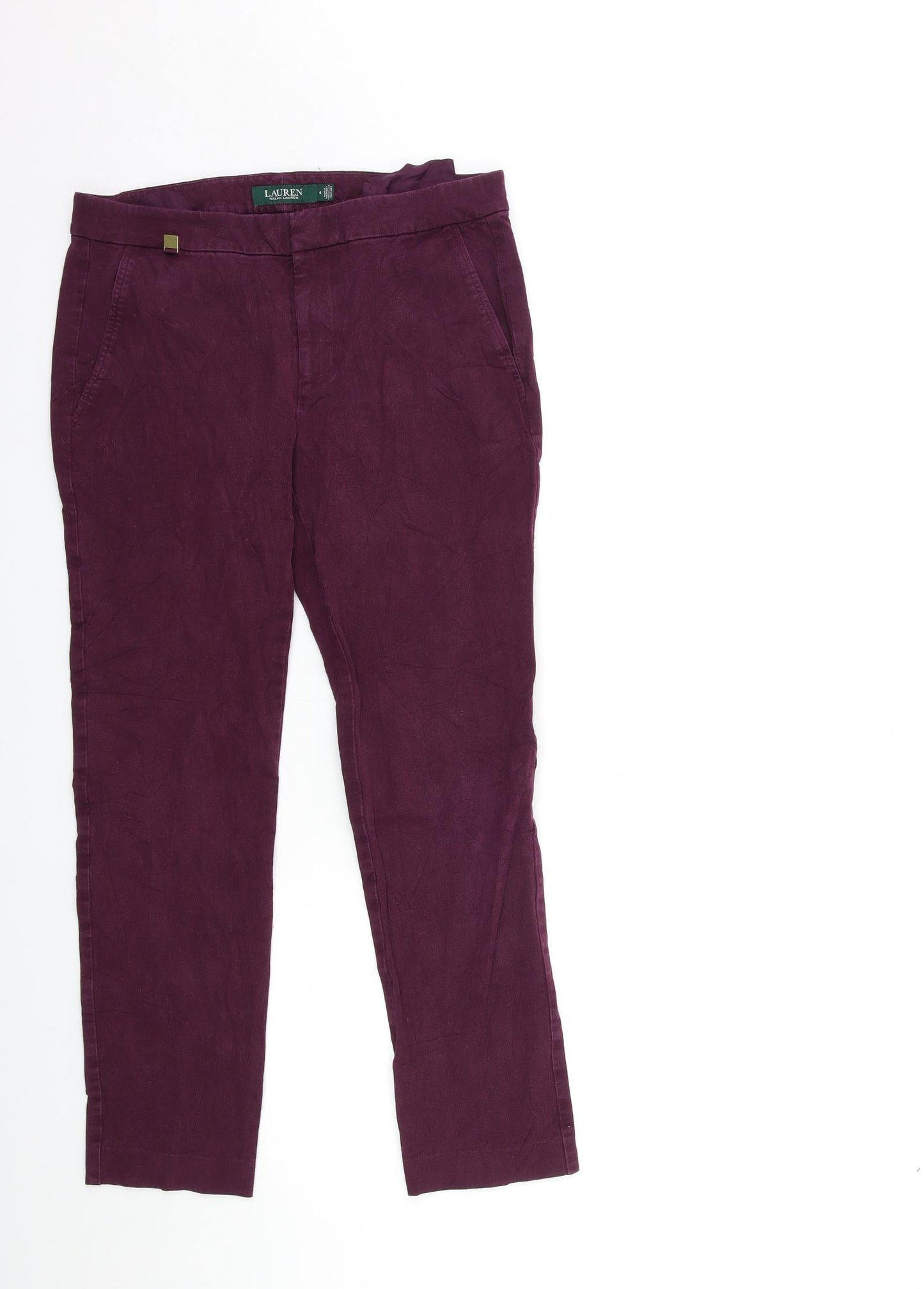 Ralph Lauren Womens Purple  Denim Skinny Jeans Size 30 in L26 in