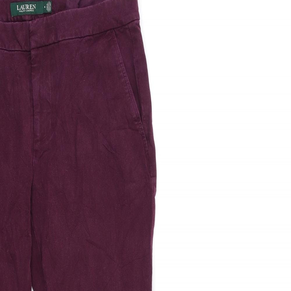 Ralph Lauren Womens Purple  Denim Skinny Jeans Size 30 in L26 in