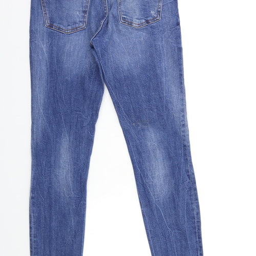 Zara Womens Blue  Denim Skinny Jeans Size 10 L28 in