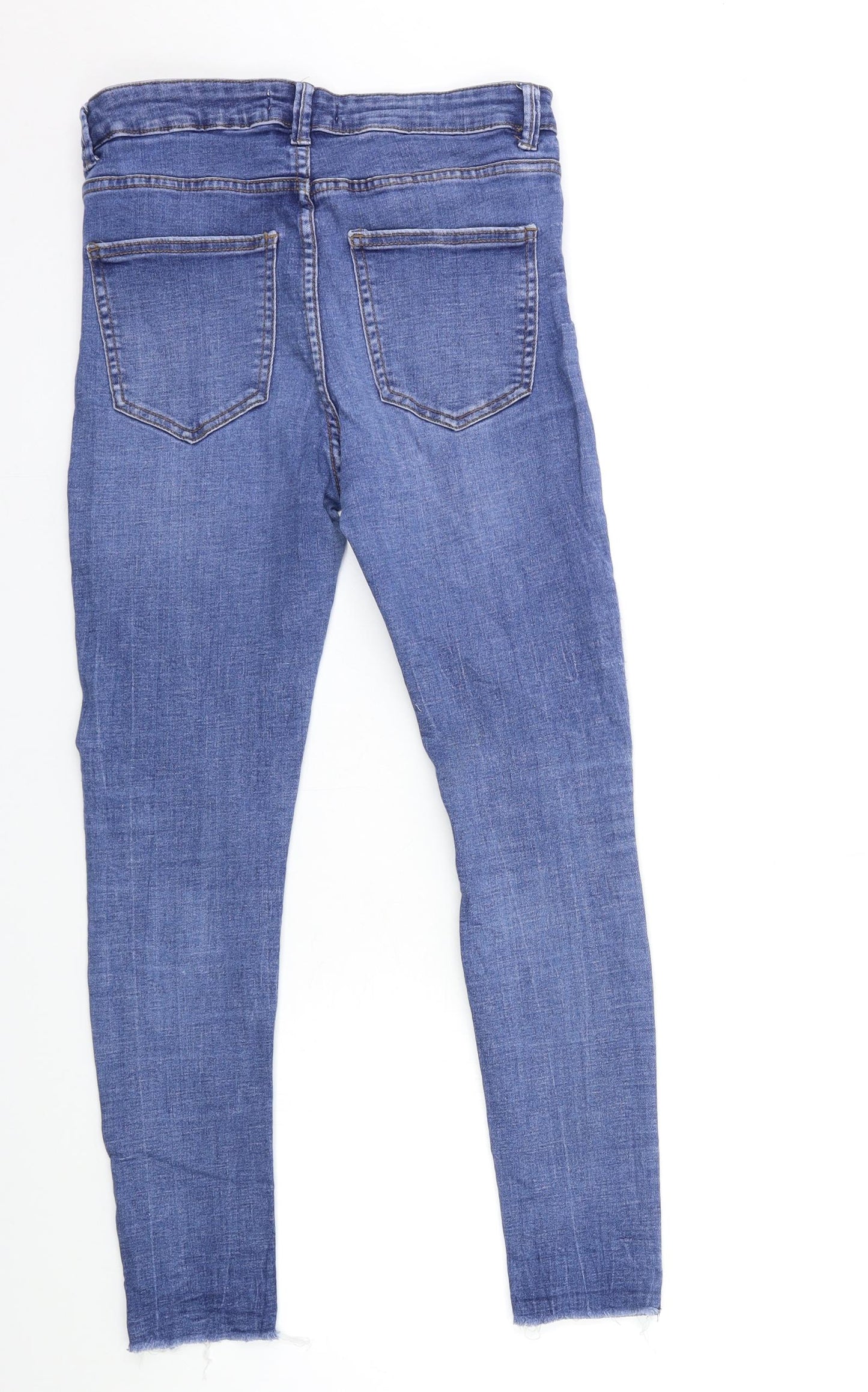 Denim & Co. Womens Blue  Denim Skinny Jeans Size 12 L27 in