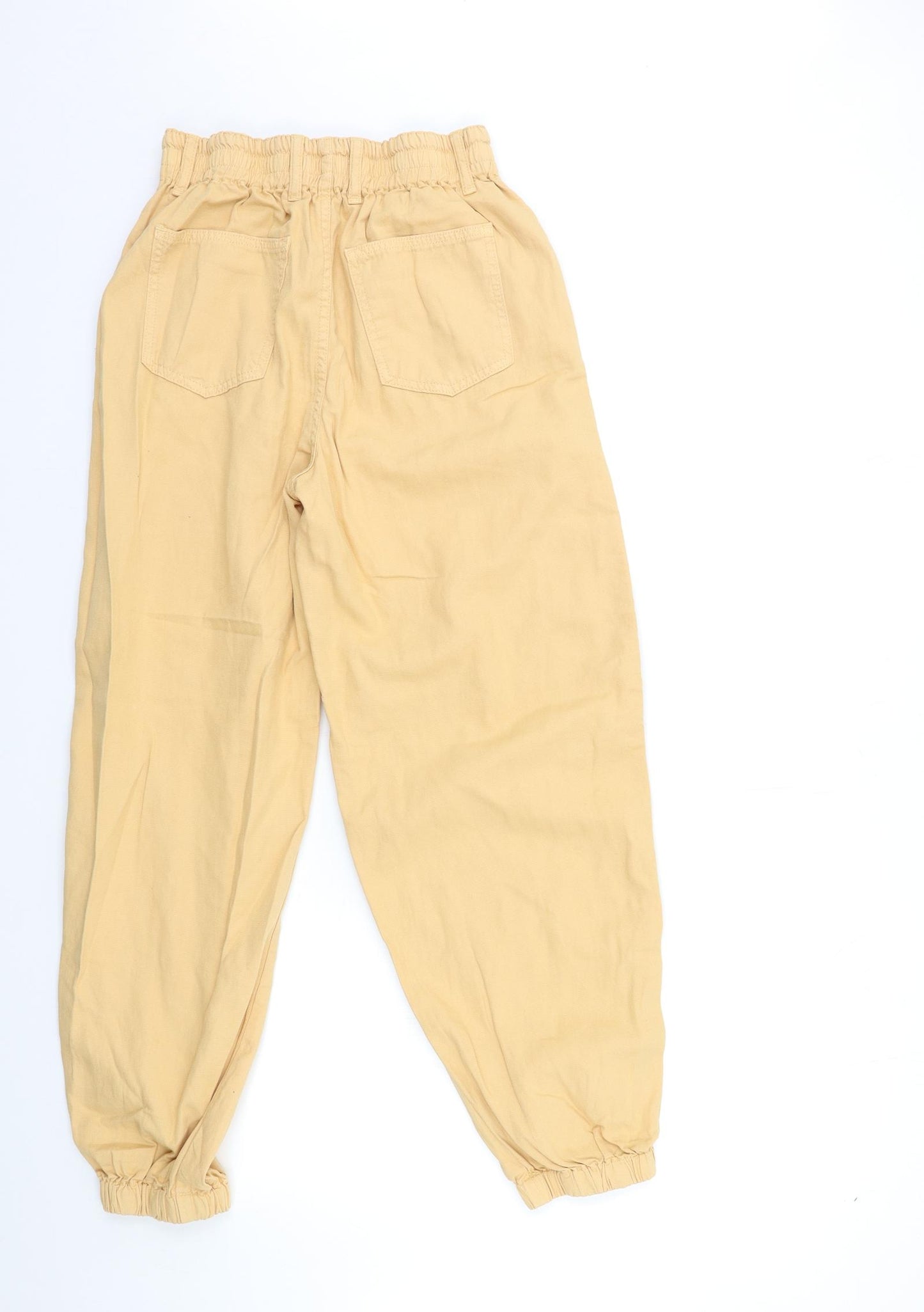 Topshop Womens Orange   Cargo Trousers Size 6 L29 in