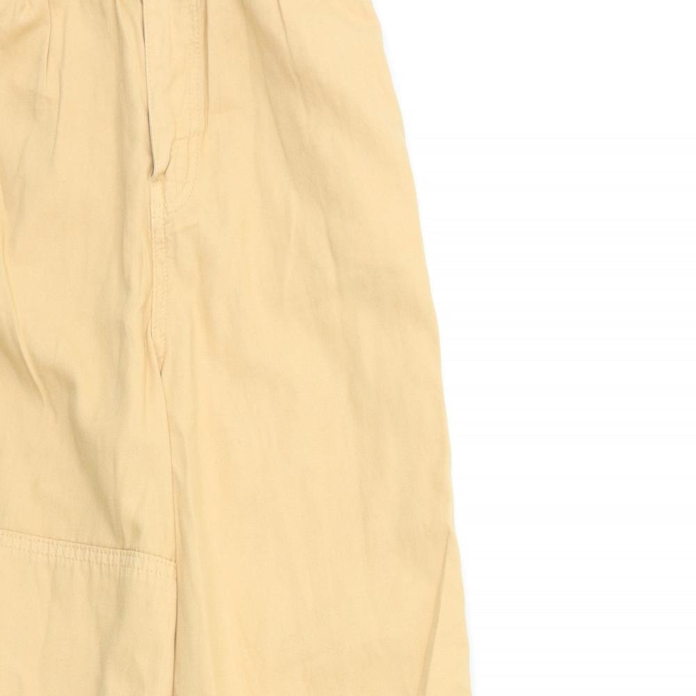Topshop Womens Orange   Cargo Trousers Size 6 L29 in