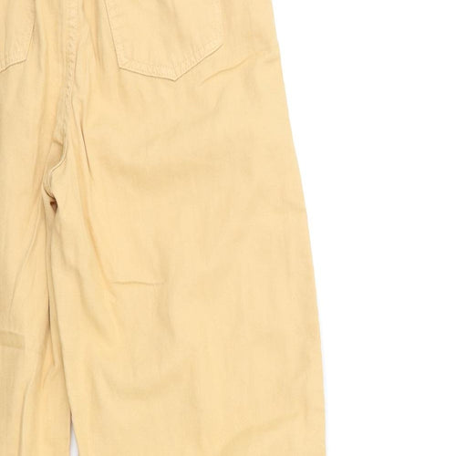 Topshop Womens Orange   Cargo Trousers Size 6 L29 in
