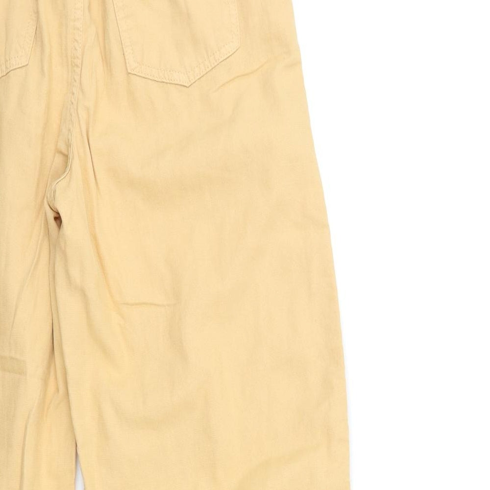 Topshop Womens Orange   Cargo Trousers Size 6 L29 in