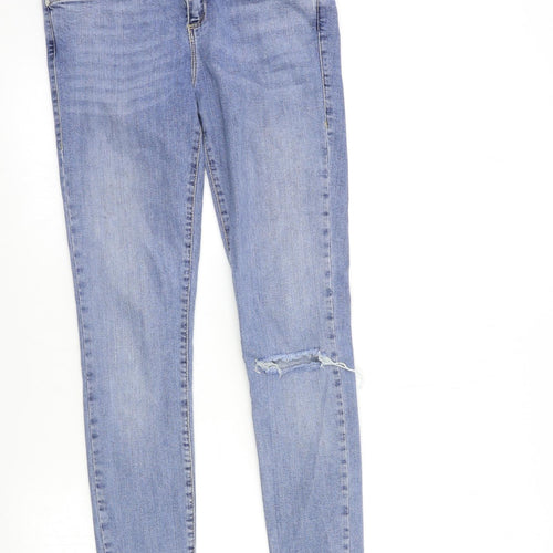 River Island Womens Blue  Denim Skinny Jeans Size 12 L30 in