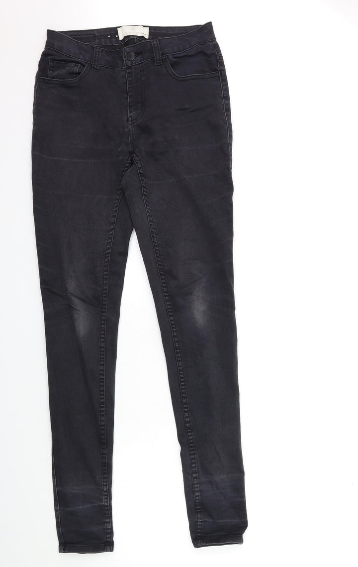 Pieces Womens Black  Denim Skinny Jeans Size M L32 in