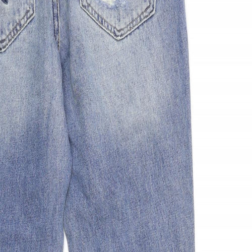 NEXT Womens Blue Floral Denim Skinny Jeans Size 6 L29 in