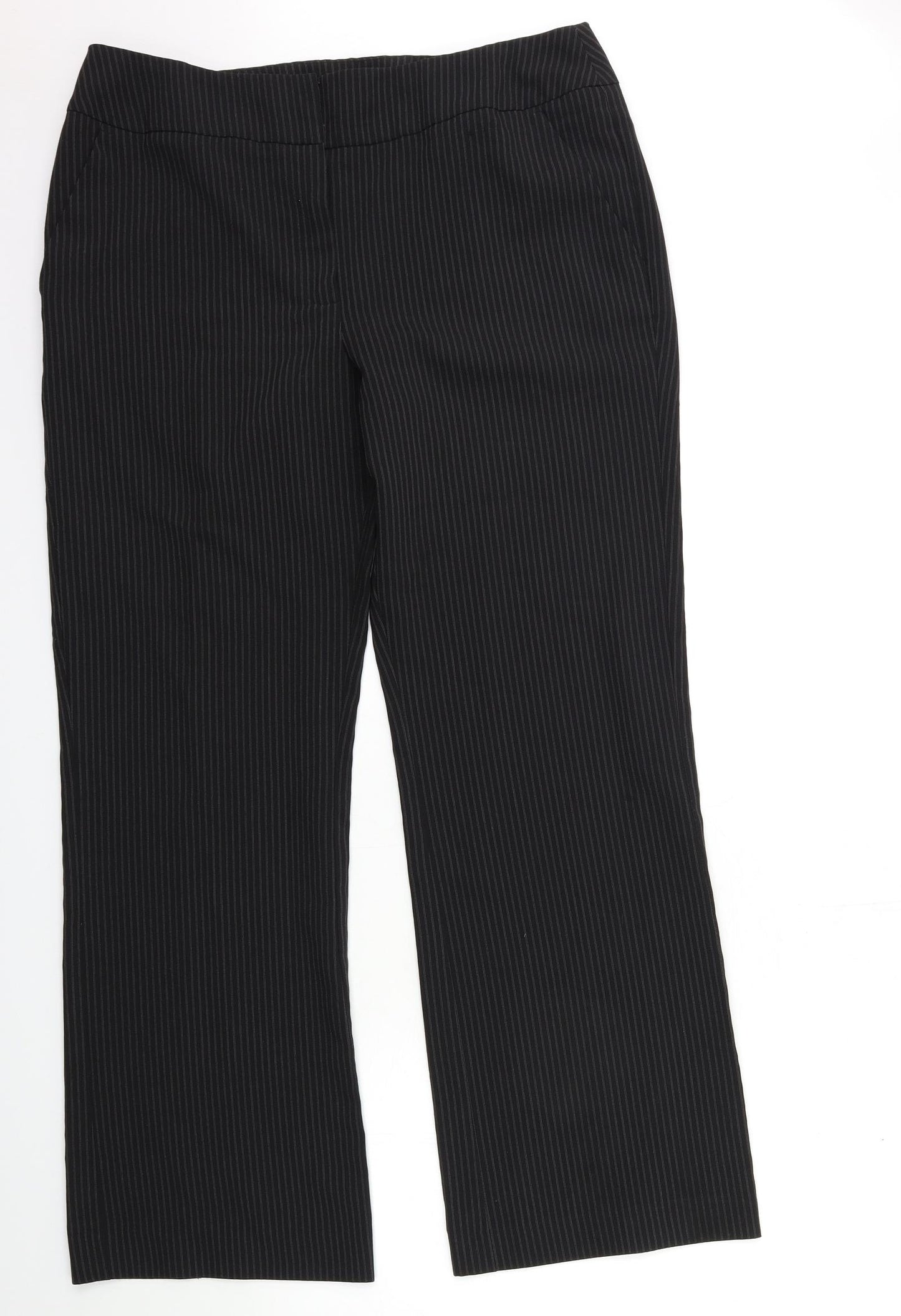 Papaya Womens Black   Trousers  Size 16 L31 in