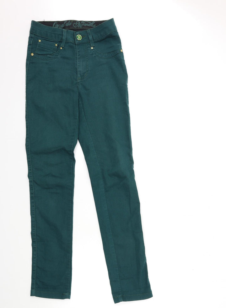 canal de Womens Green Denim Skinny Jeans Size 8 L31 in