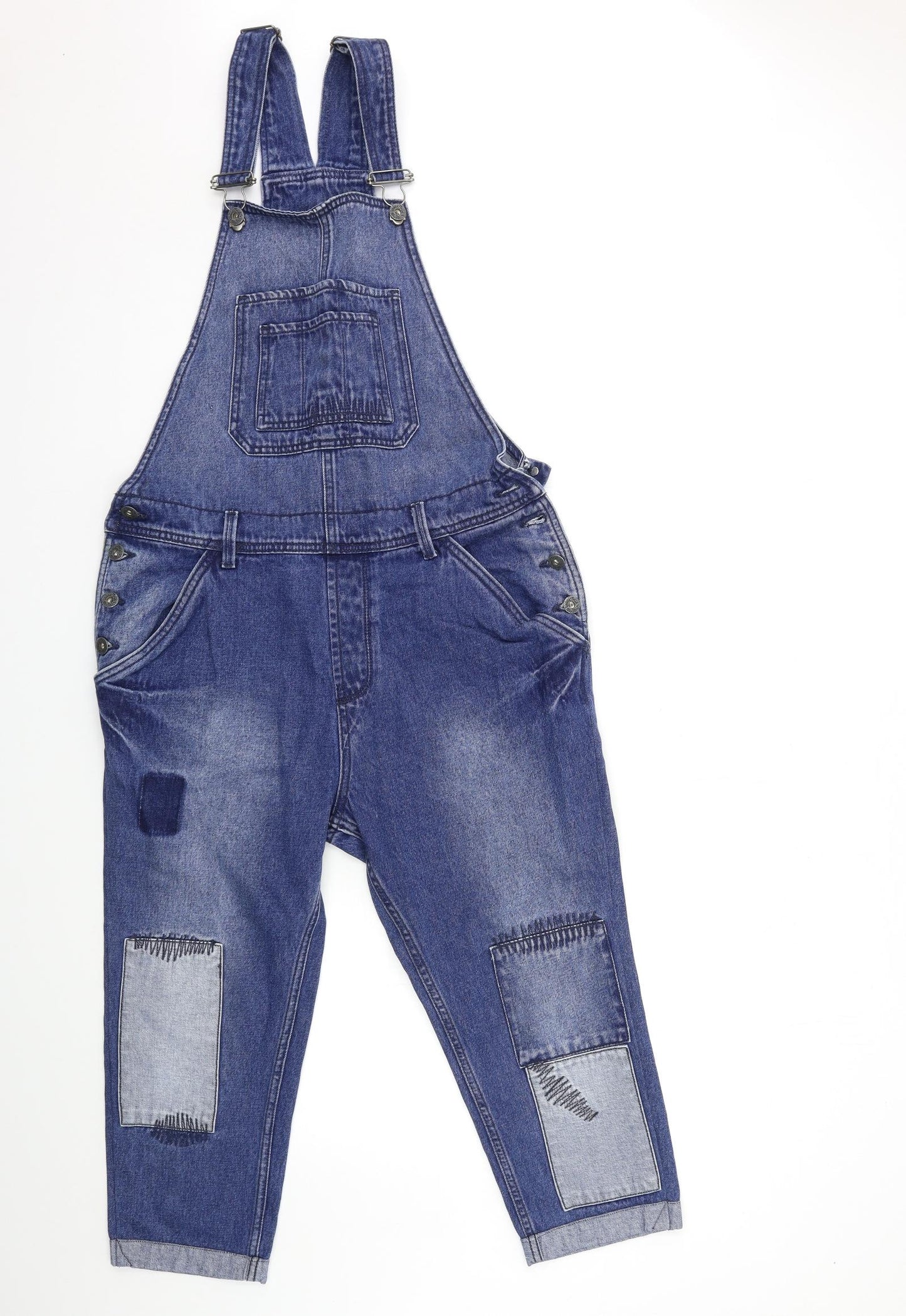 Pepe Jeans Womens Blue  Denim Dungaree One-Piece Size 10