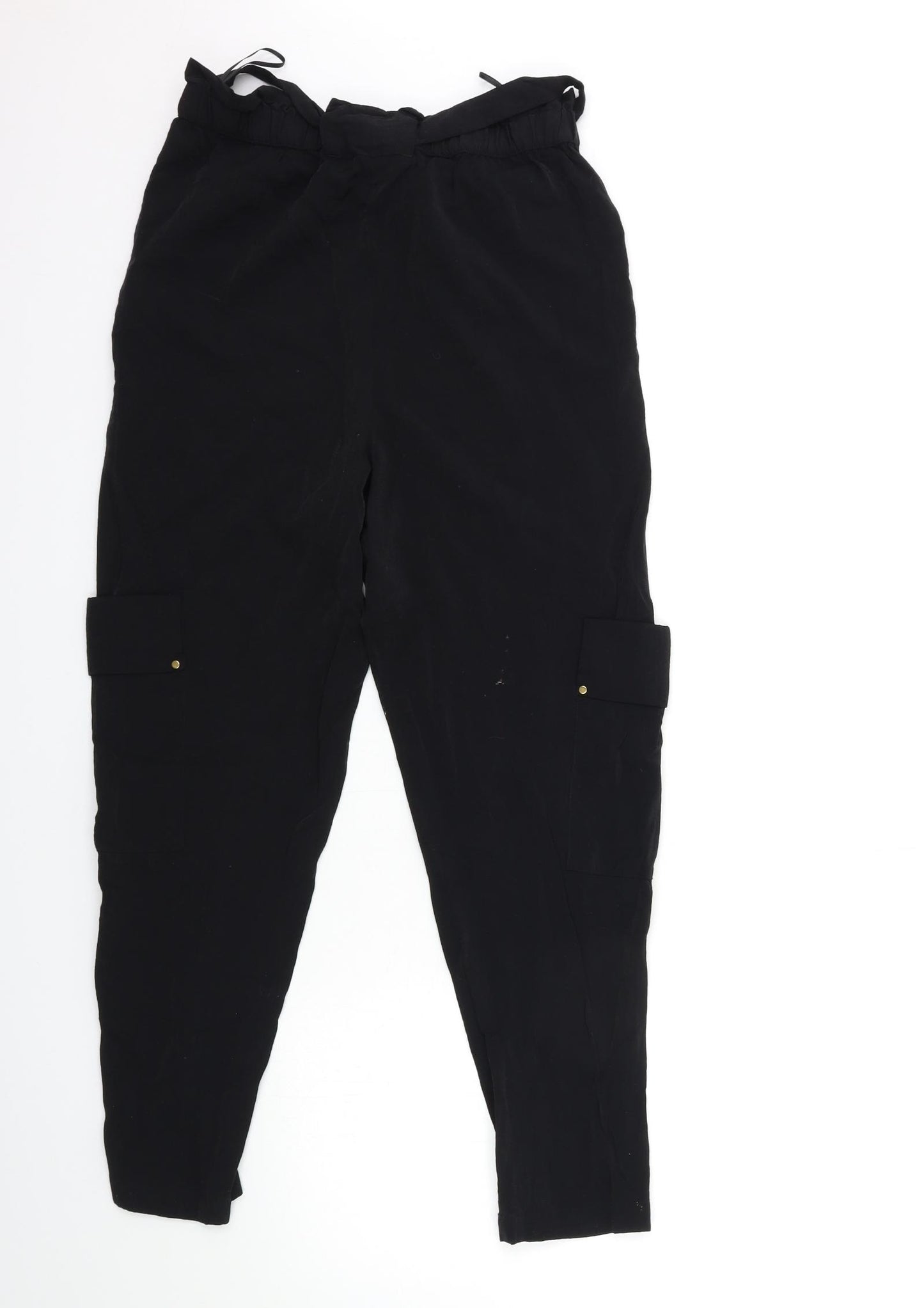 Julien Macdonald Womens Black   Cargo Trousers Size 8 L26 in