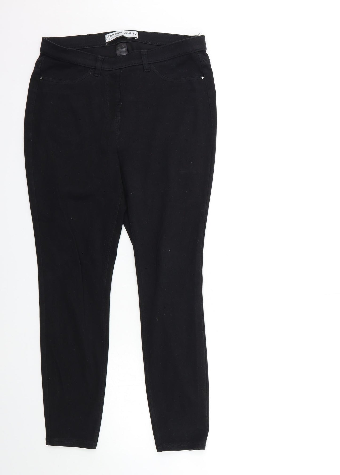 NEXT Womens Black  Denim Jegging Jeans Size 12 L27 in