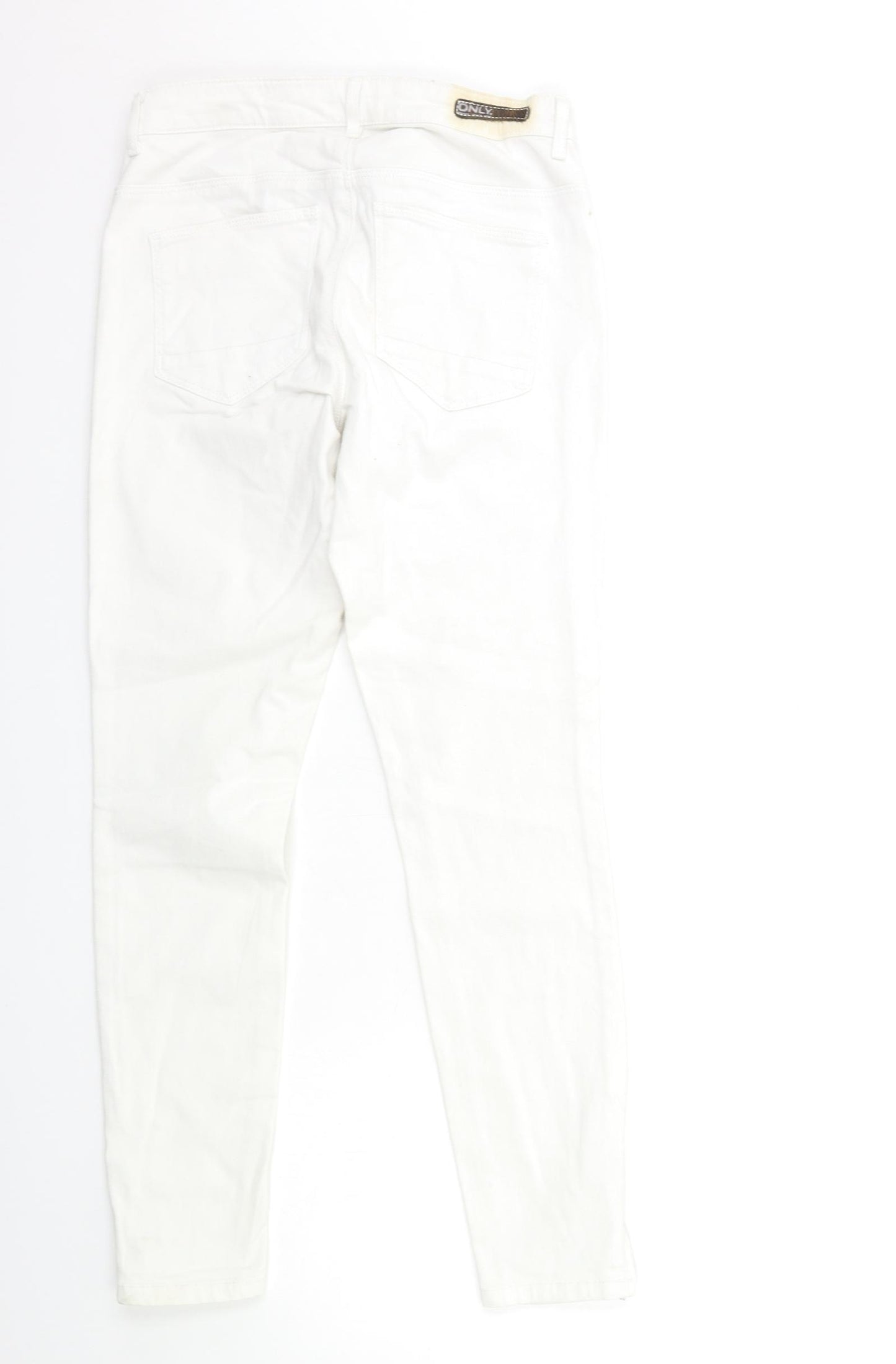 Only Womens White  Denim Skinny Jeans Size 28 in L32 in