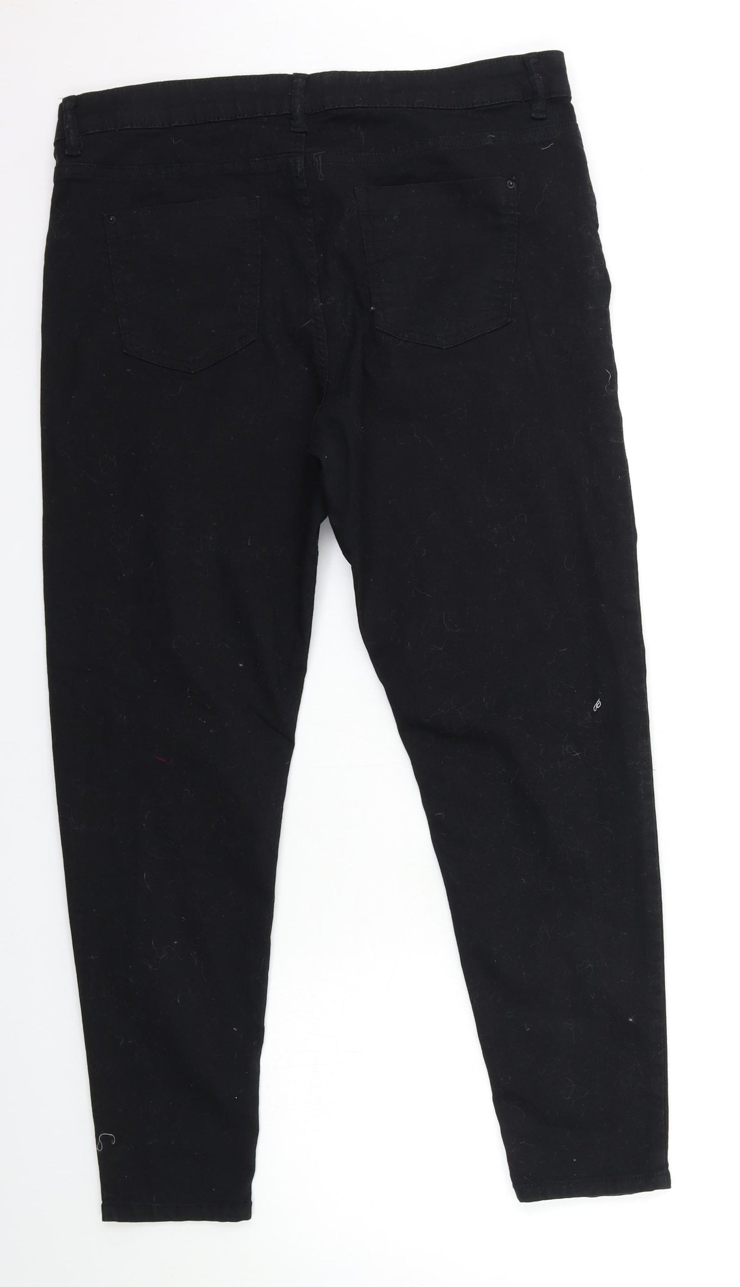 Marks and Spencer Womens Black  Denim Skinny Jeans Size 16 L27 in