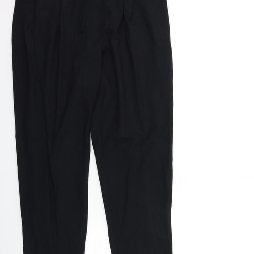 Marks and Spencer Womens Black   Trousers  Size 14 L28 in