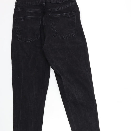 Topshop Womens Black  Denim Cropped Jeans Size 28 in L32 in