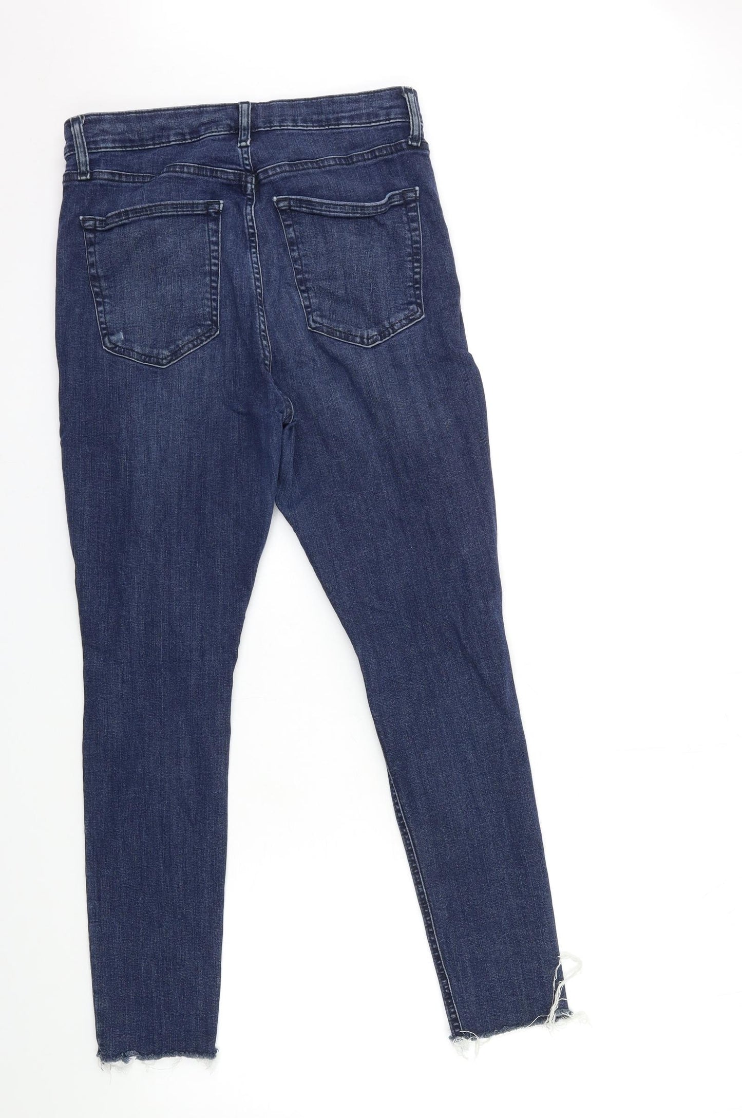 Topshop Womens Blue  Denim Skinny Jeans Size 32 in L30 in