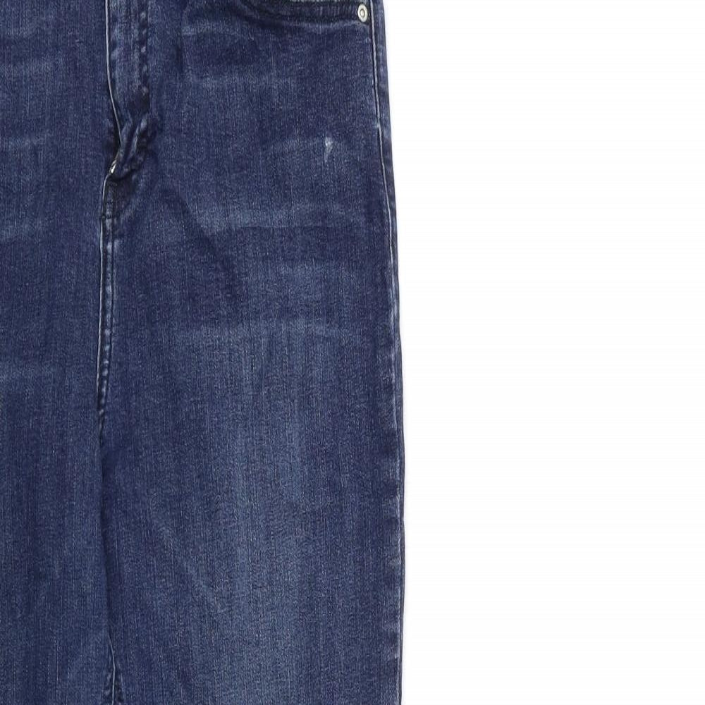 Topshop Womens Blue  Denim Skinny Jeans Size 32 in L30 in