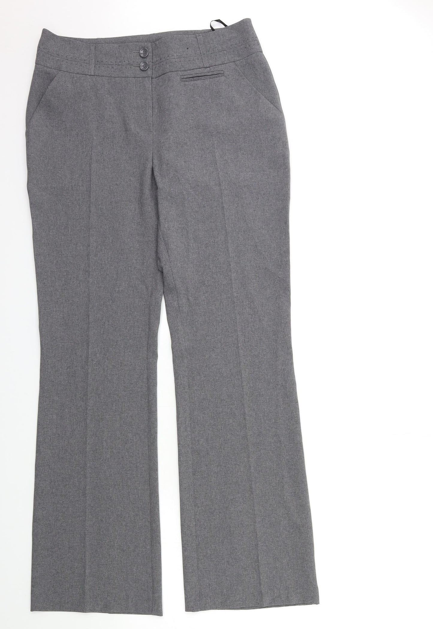 Atmosphere Womens Grey   Trousers  Size 10 L31 in