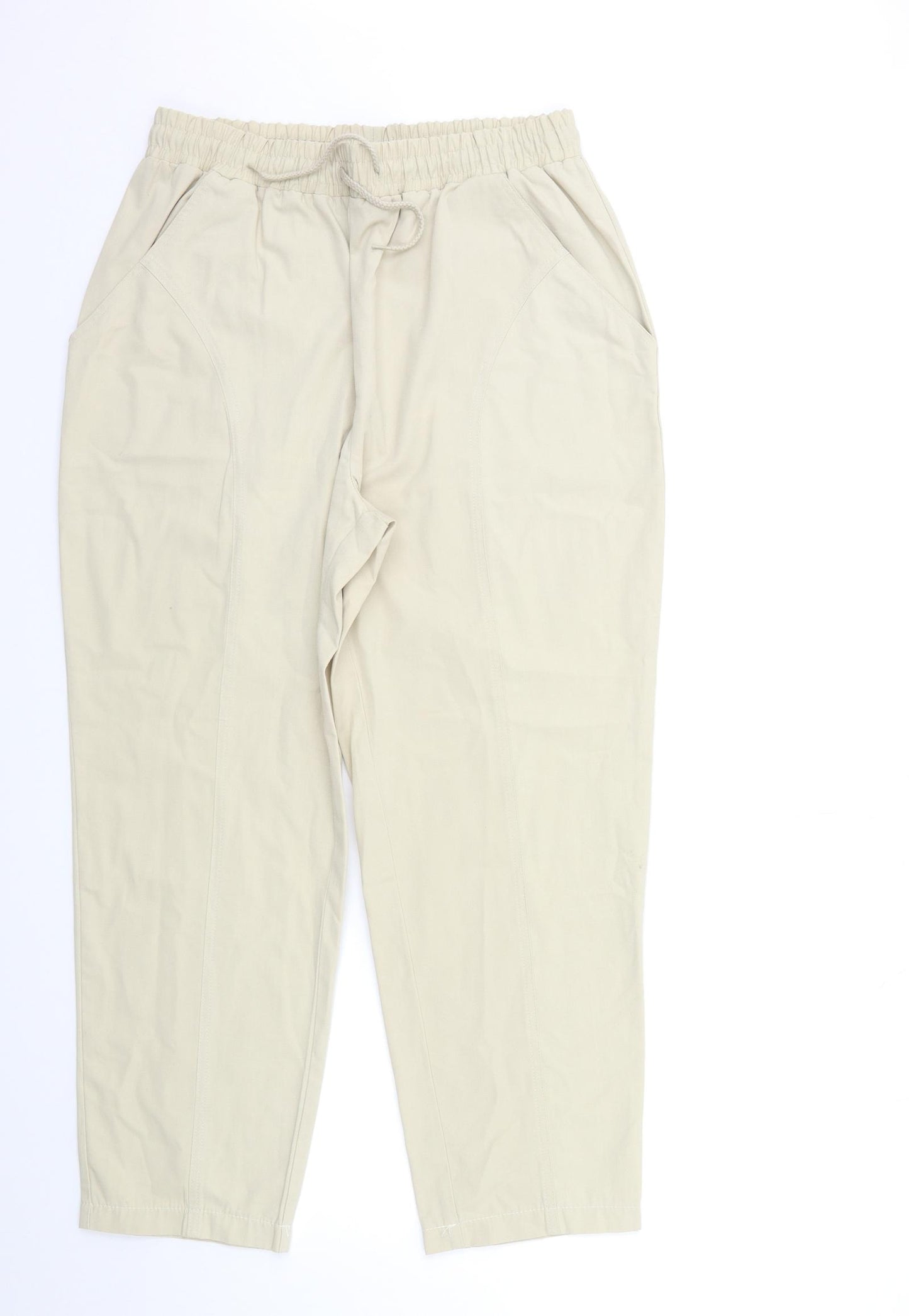 CASA DELLA Womens Beige   Trousers  Size M L26 in