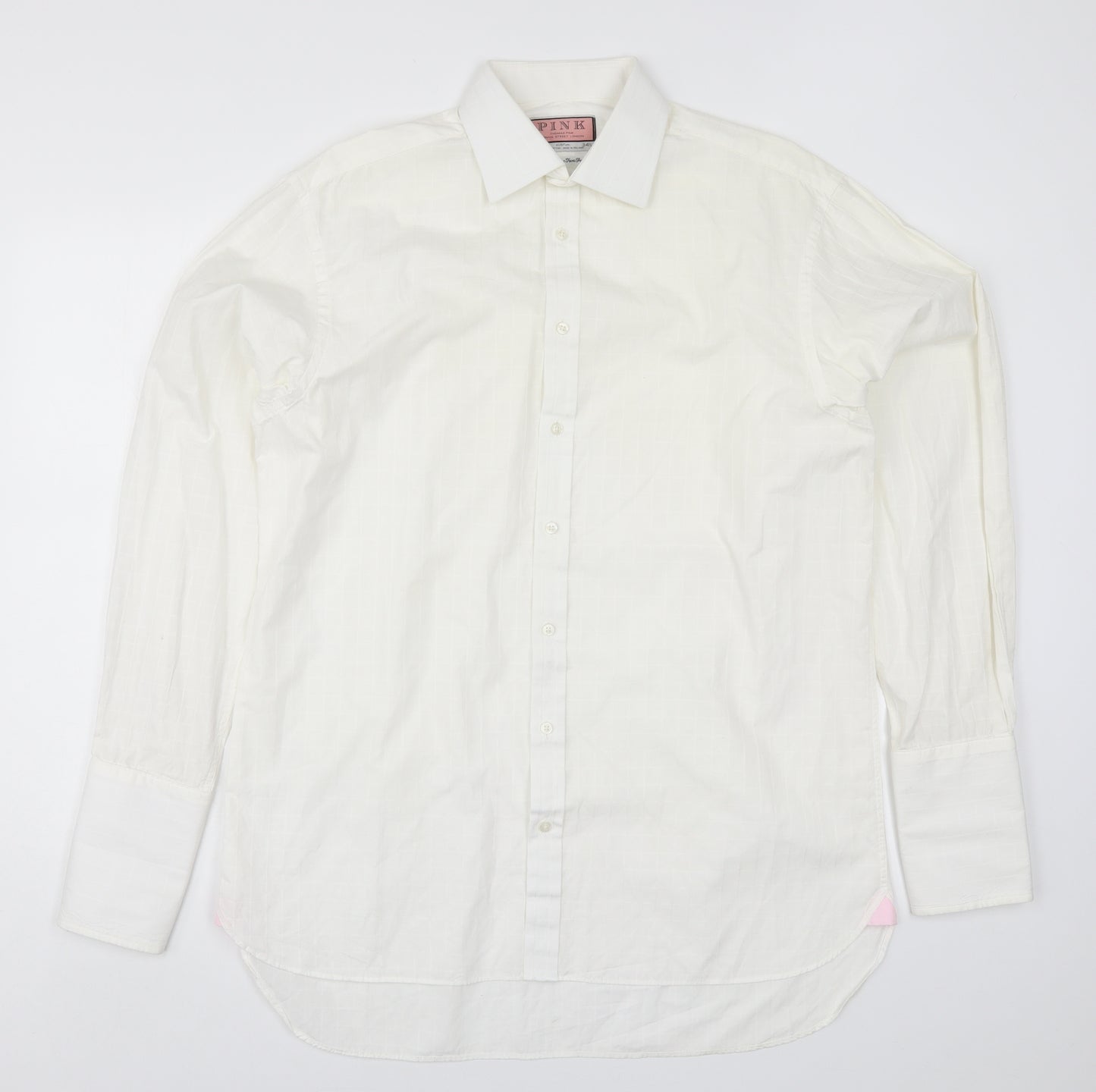 Thomas Pink Mens White    Dress Shirt Size 16
