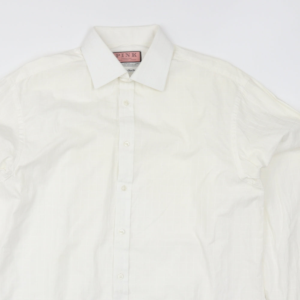 Thomas Pink Mens White    Dress Shirt Size 16