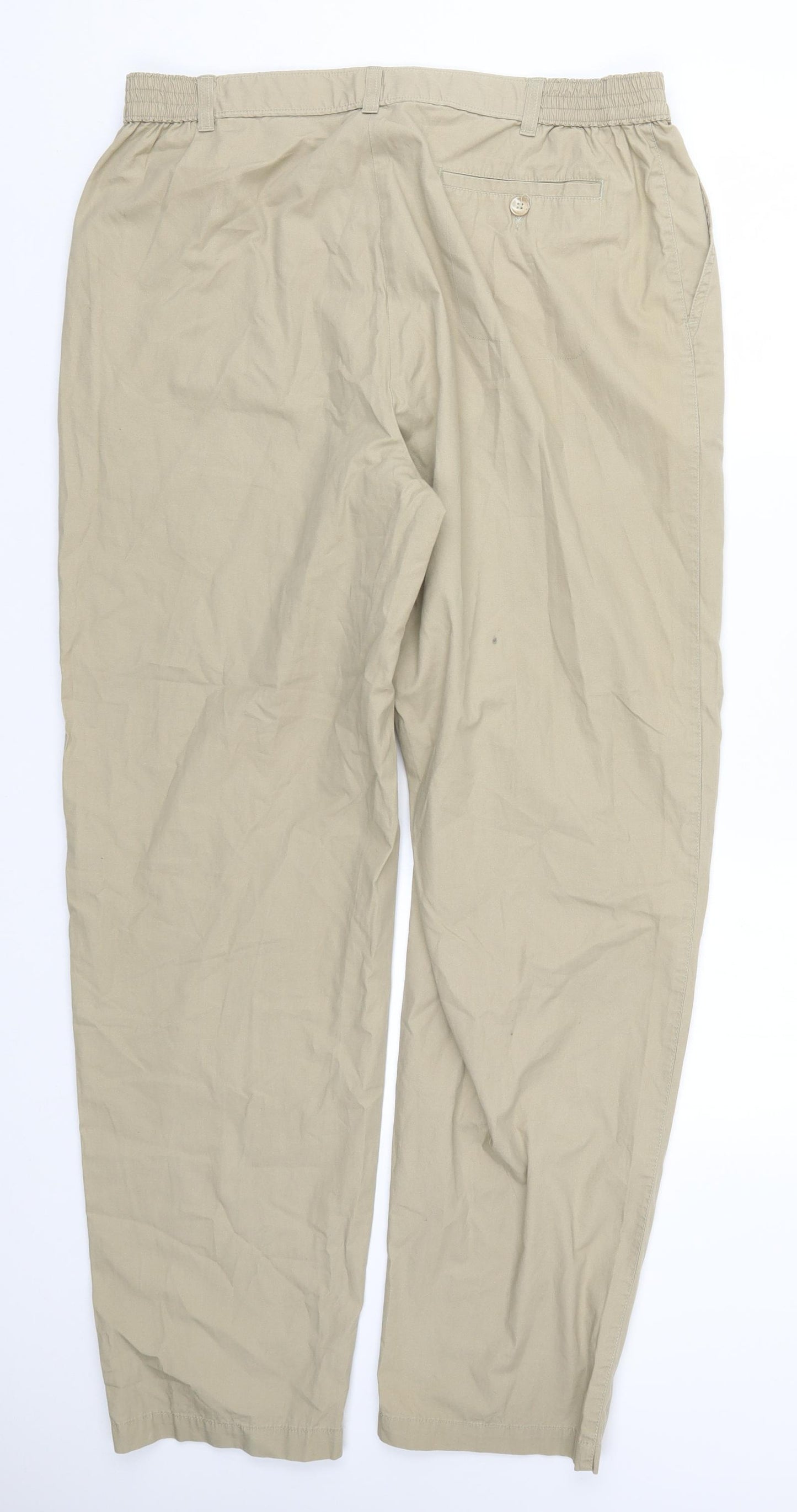 Marks and Spencer Mens Beige   Trousers  Size 34 L32 in