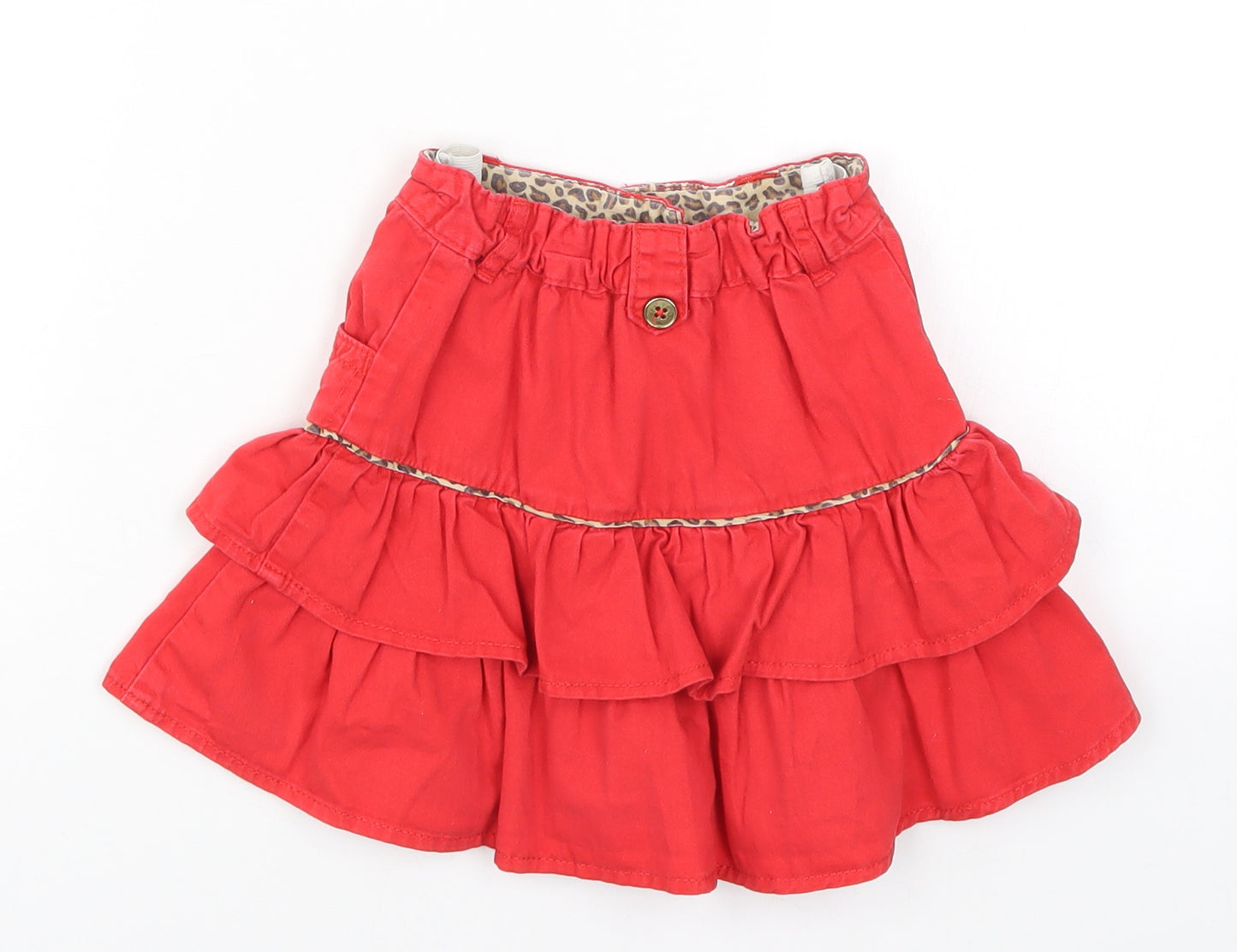 TU Girls Red   A-Line Skirt Size 5 Years