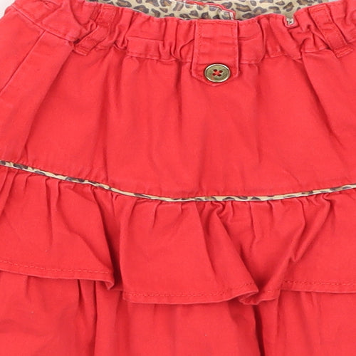TU Girls Red   A-Line Skirt Size 5 Years