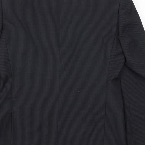 Marks and Spencer Mens Grey Striped  Jacket Suit Jacket Size 38