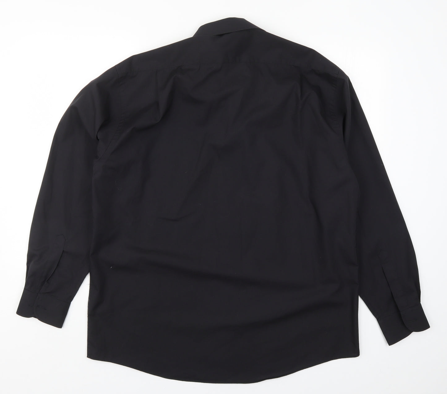 Greenwoods Mens Black    Dress Shirt Size 16