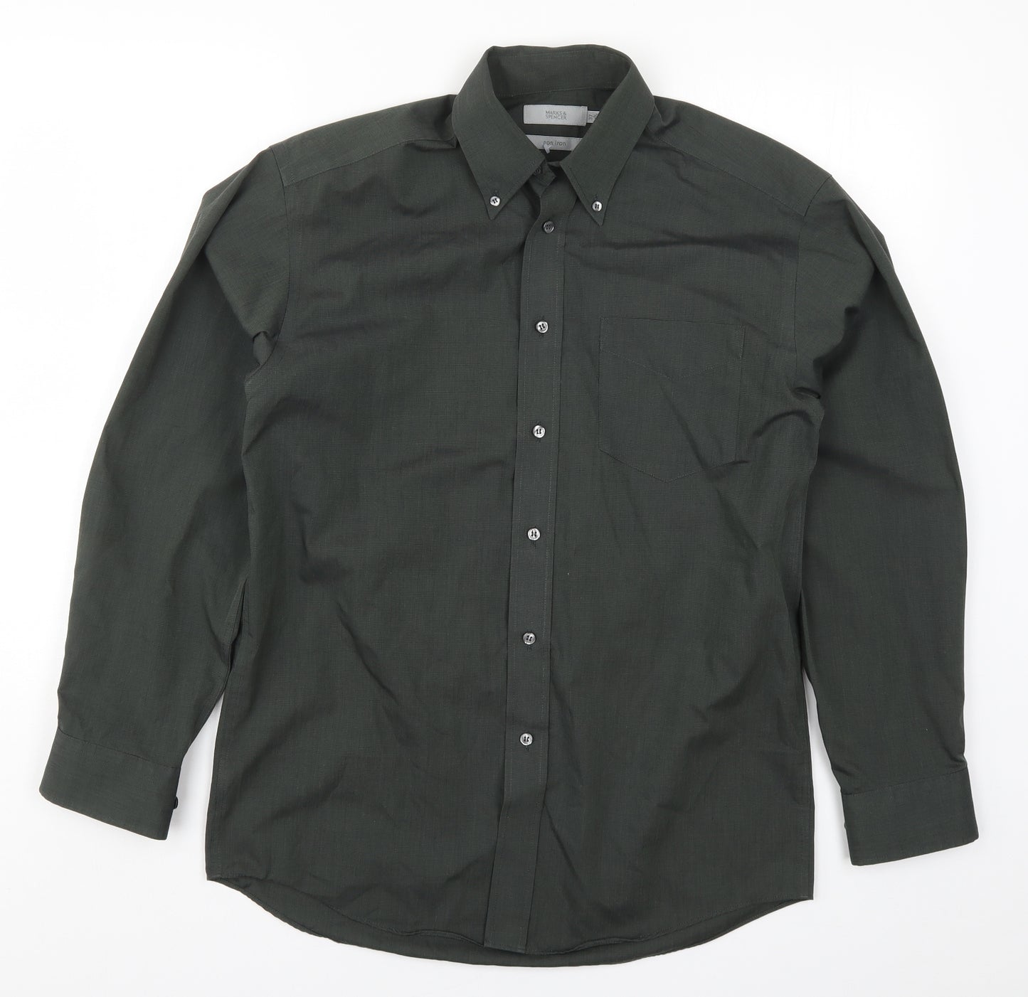 Marks and Spencer Mens Grey    Dress Shirt Size 14.5
