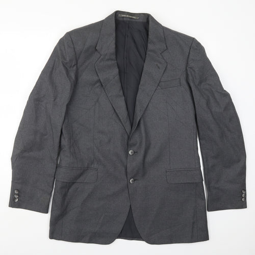 The Label Mens Grey   Jacket Suit Jacket Size 42