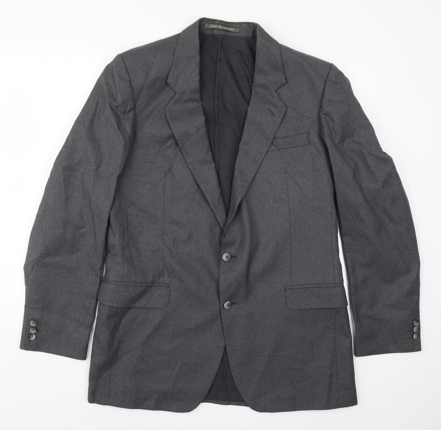 The Label Mens Grey   Jacket Suit Jacket Size 42