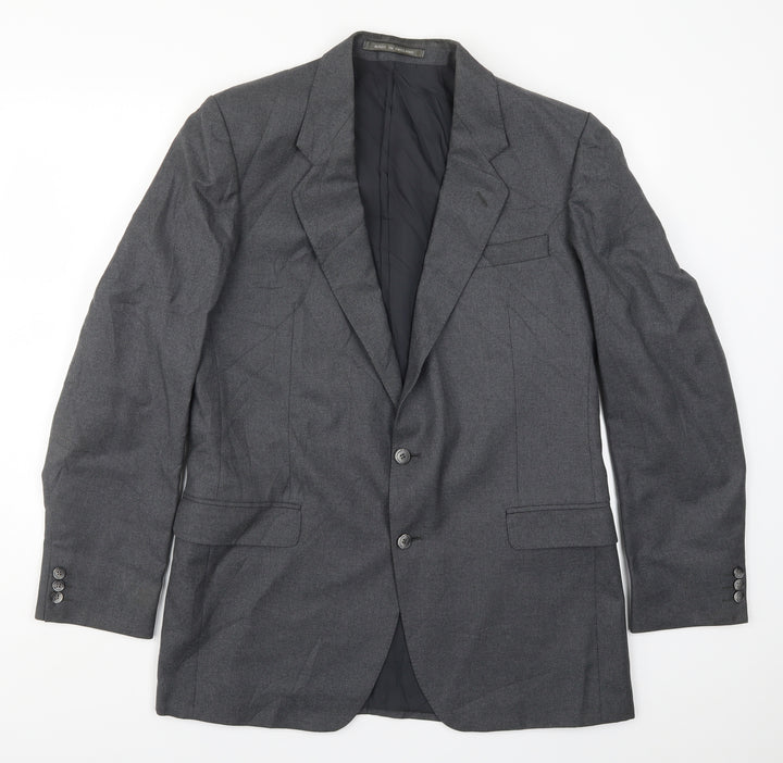 The Label Mens Grey   Jacket Suit Jacket Size 42