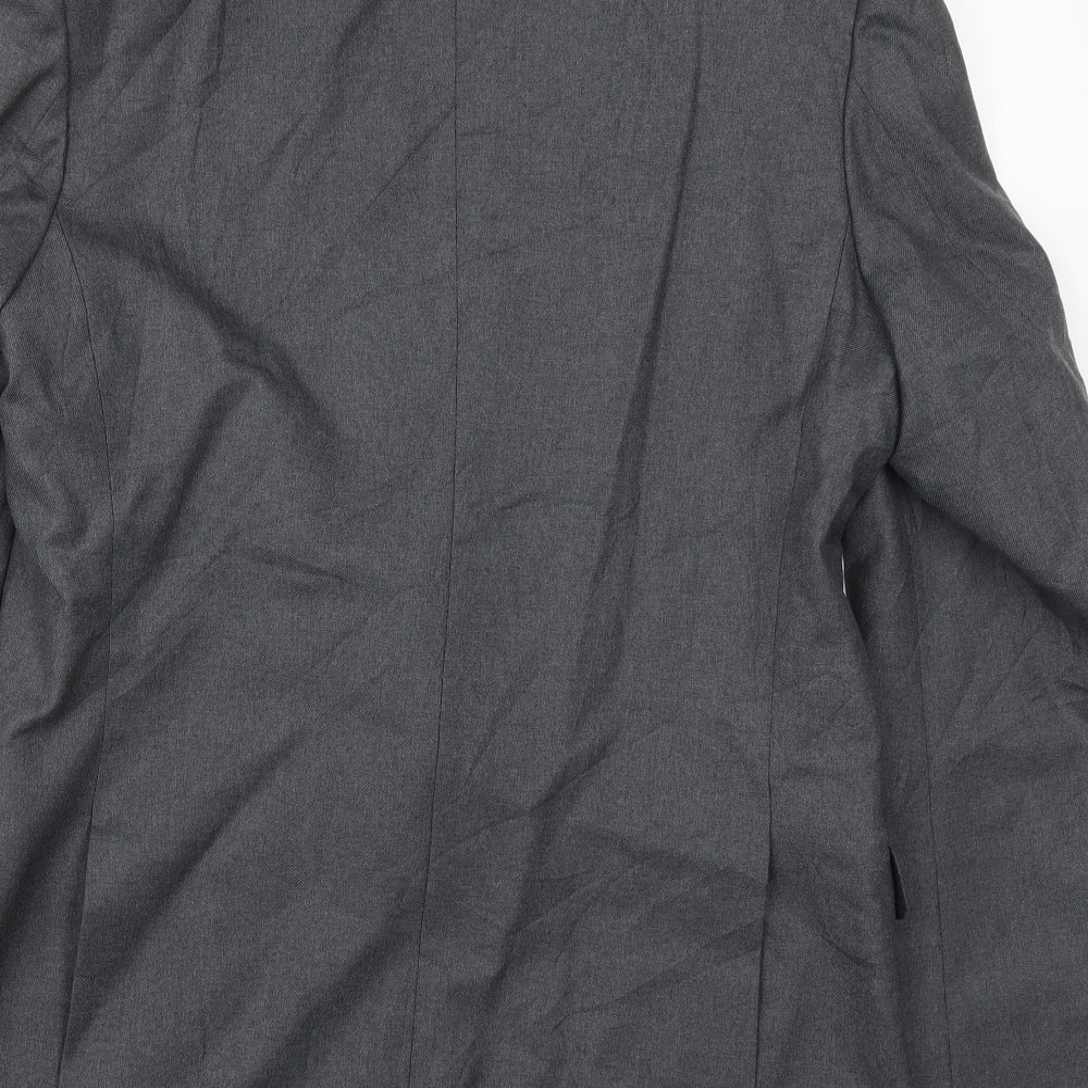 The Label Mens Grey   Jacket Suit Jacket Size 42