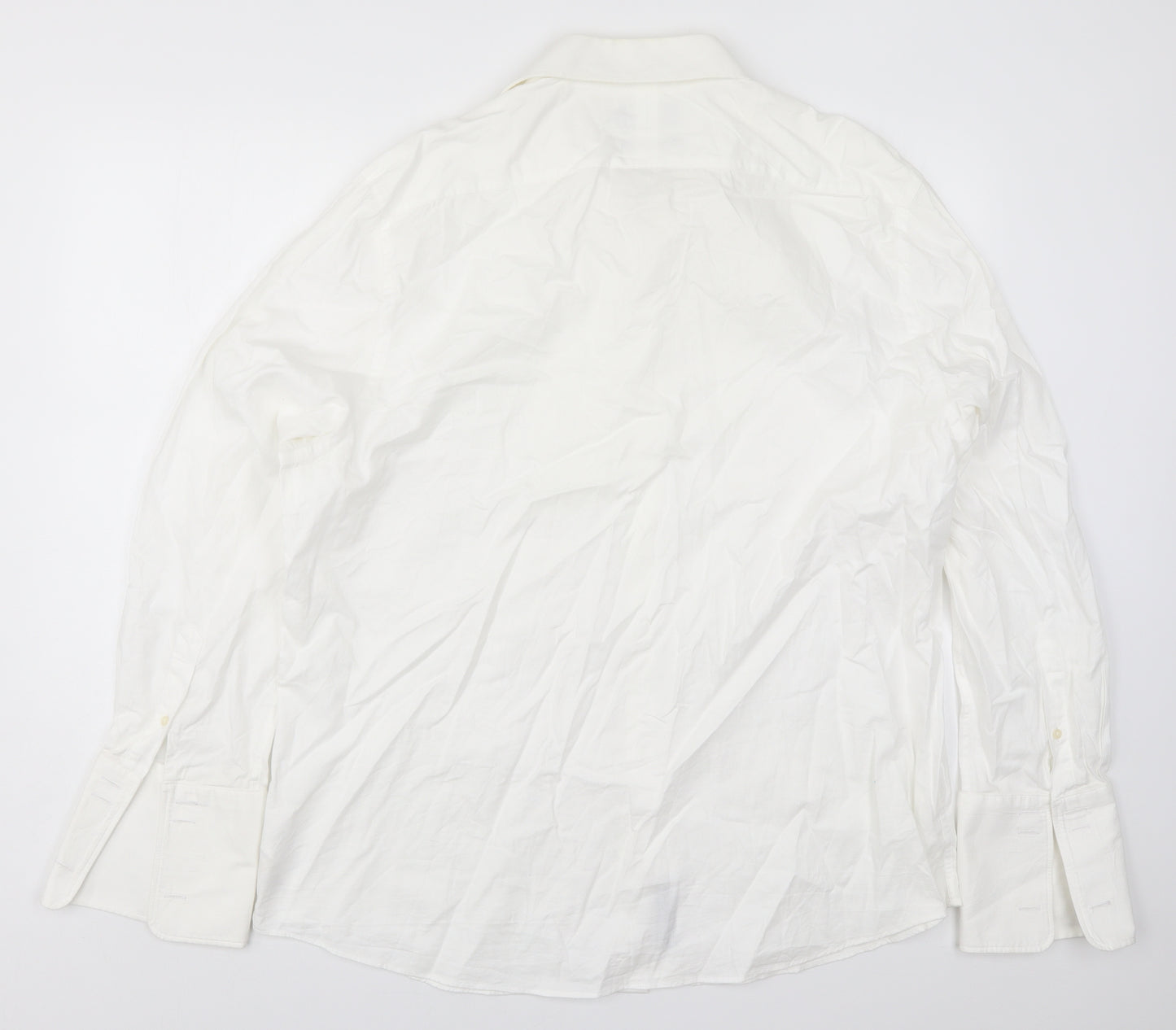 Osborne Mens White    Dress Shirt Size 18