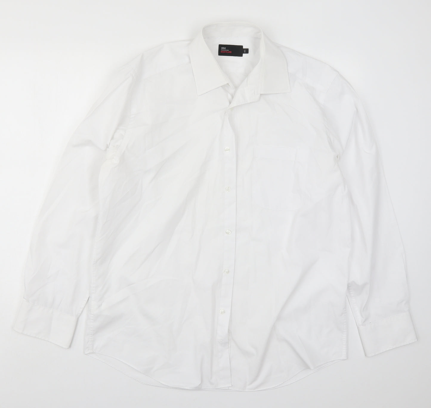 Marks and Spencer Mens White    Dress Shirt Size 16