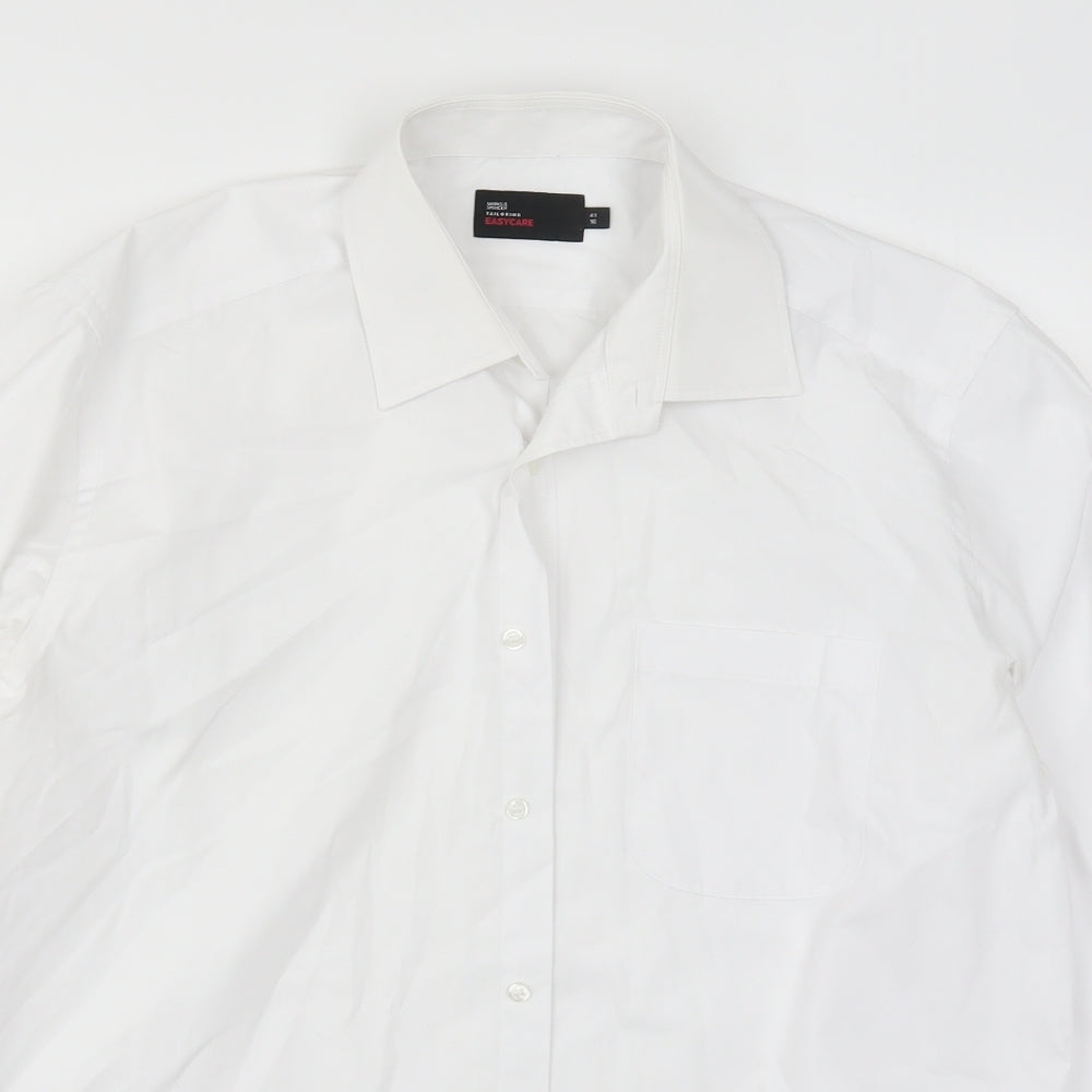 Marks and Spencer Mens White    Dress Shirt Size 16