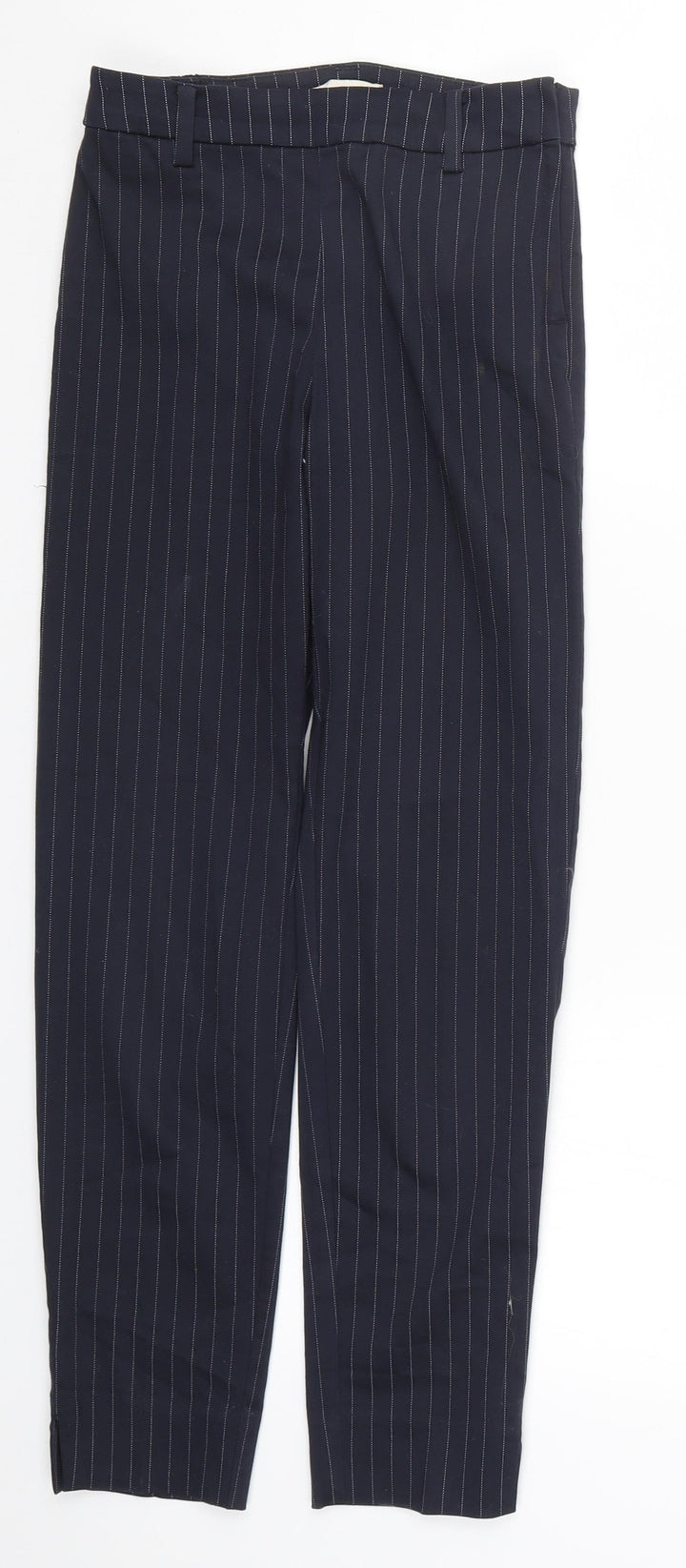 H&M Womens Blue Striped  Bloomer Trousers Size 4 L26 in