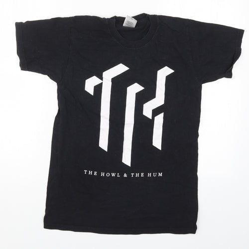 Fruit of the Loom Mens Black    T-Shirt Size S  - The Howl and the Hum