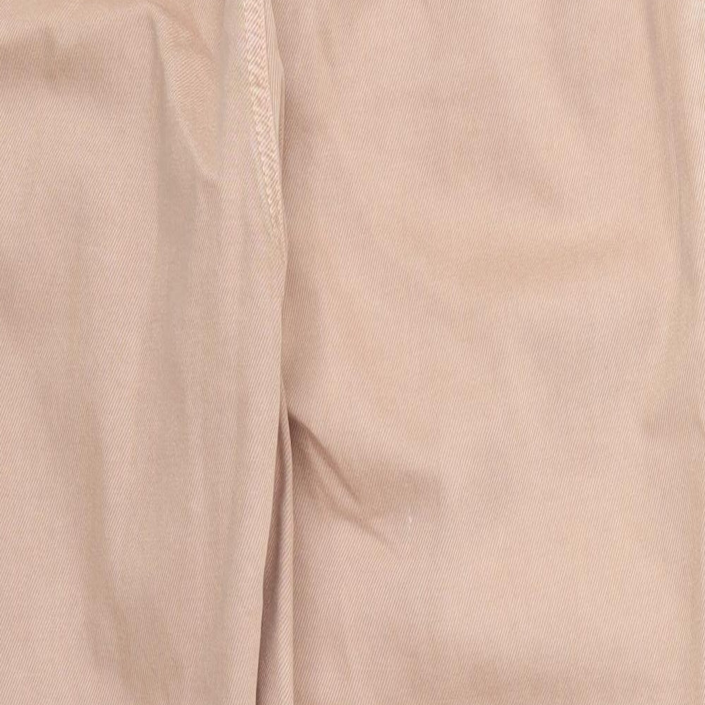 Zara Womens Pink  Denim Mom Jeans Size 12 L25 in - Papaerbag Waist