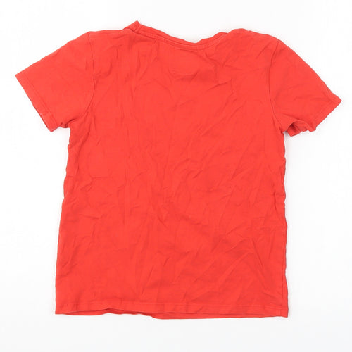 George Boys Red   Basic T-Shirt Size 7-8 Years  - Santa's Favourite