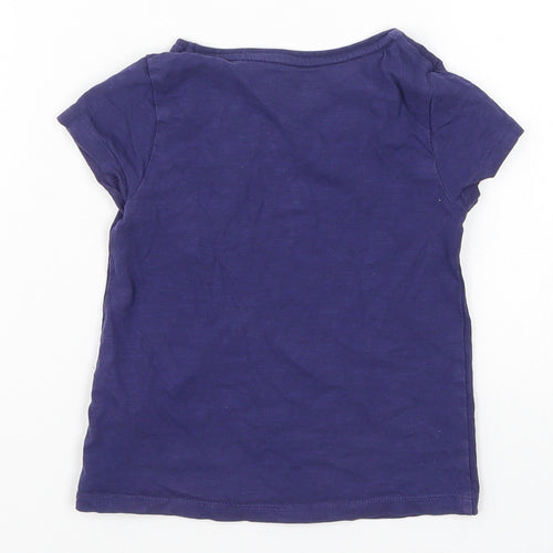 F&F Girls Blue   Basic T-Shirt Size 2-3 Years  - Pocket Eyes