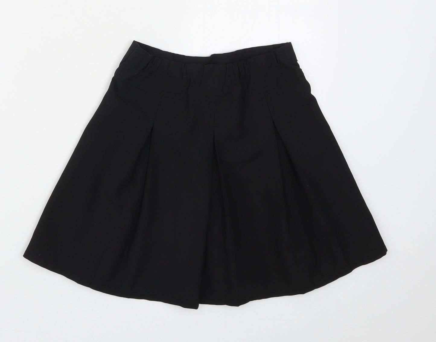 TU Girls Black   Pleated Skirt Size 7 Years