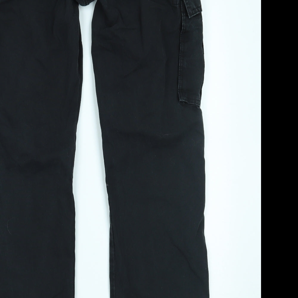 F&F Mens Black   Cargo Trousers Size 34 L32 in
