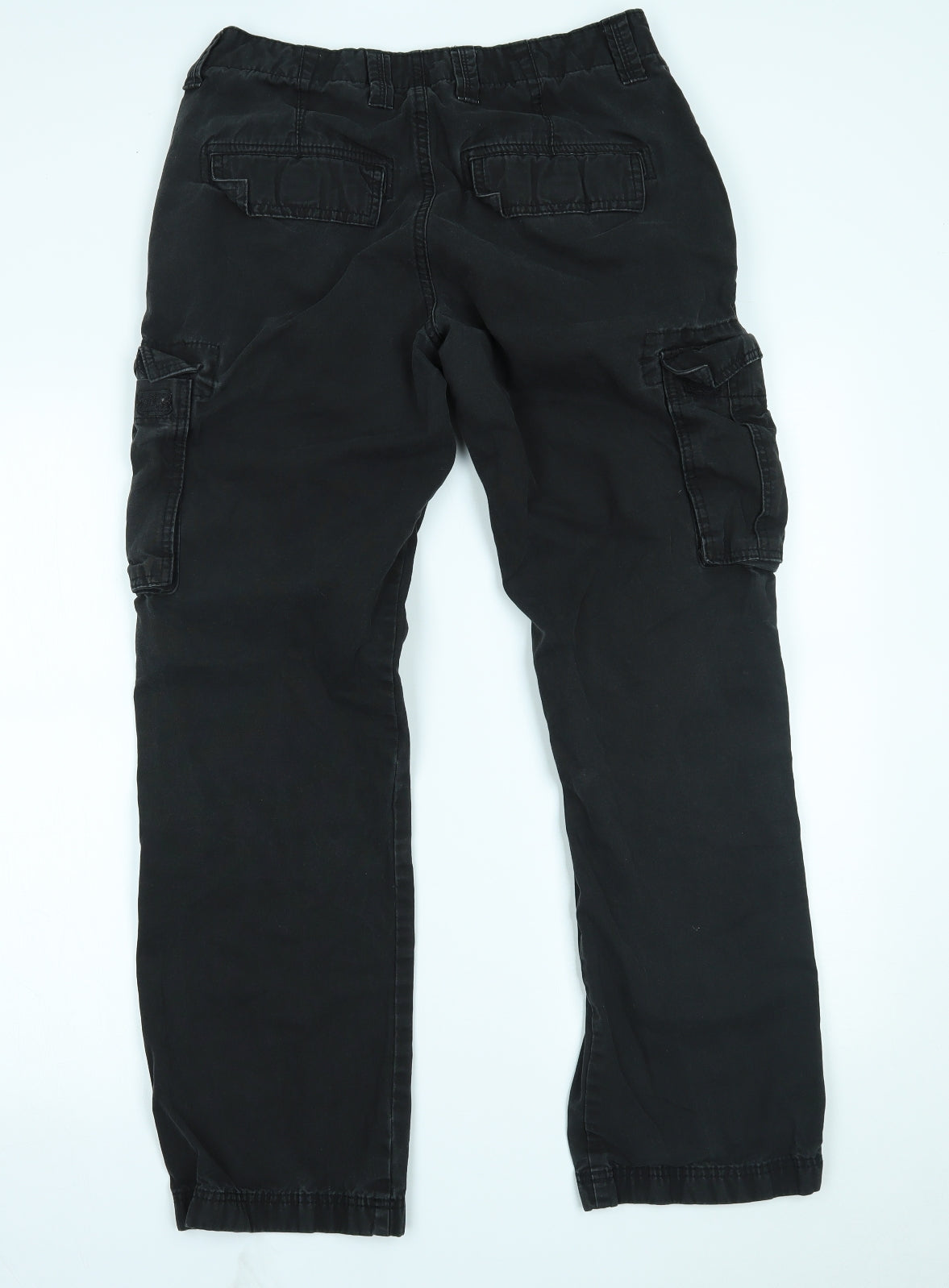 F&F Mens Black   Cargo Trousers Size 32 L32 in